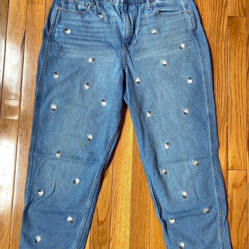 Women's Blue Distressed Jeans
